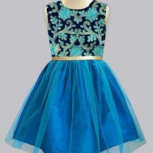 NEW Elegant Garden-Inspired Dress w/ Embroidered Bodice + Twirl Tulle Skirt